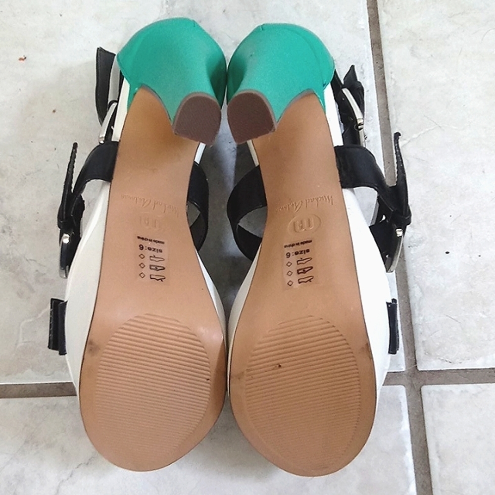 Michael Antonio Color Block Platform Sandals - Picture 3 of 7